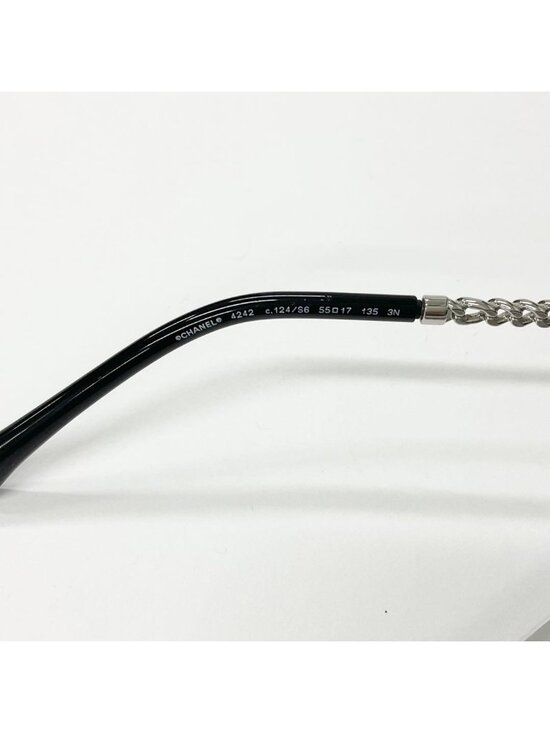 Chanel Sunglasses CC Logo Chain Eyewear Silver main image 2